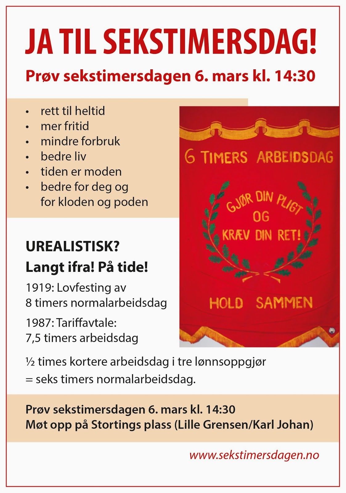 Prøv sekstimersdagen 6. mars